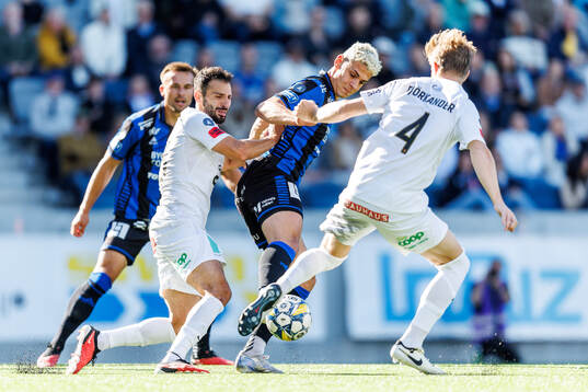 Brommapojkarnas André Calisir och Eric Björkander och