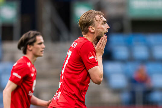 Mads Berg Sande of Brann looks dejected