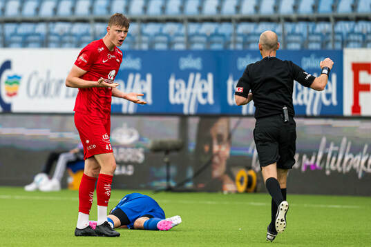 Rasmus Holten of Brann reacts