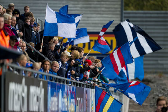 Spectators in the stands