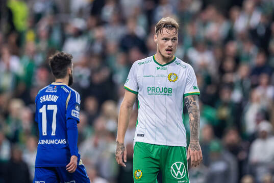 Hammarbys Victor Eriksson deppar