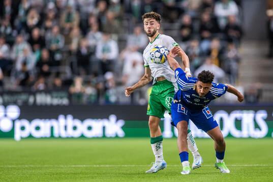 IFK Norrköpings Moutaz Neffati och Hammarbys Marc Llinares