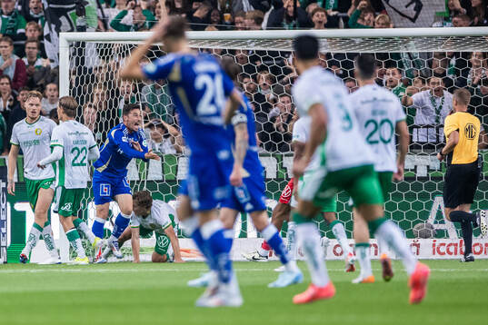 IFK Norrköpings Vito Hammershöy-Mistrati reagerar