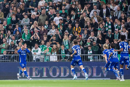 IFK Norrköpings Vito Hammershöy-Mistrati jublar