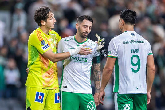 IFK Norrköpings målvakt David Mitov Nilsson och Hammarbys
