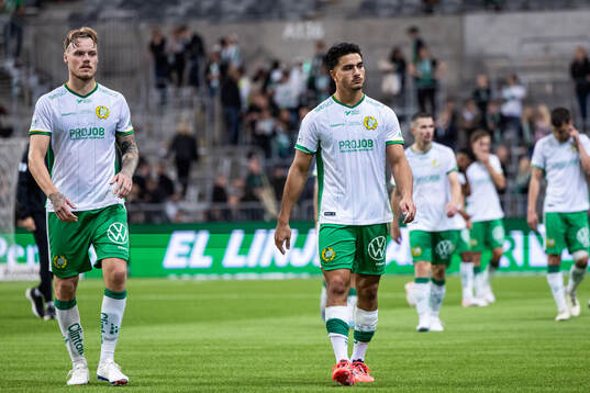 Hammarbys Victor Eriksson och Jusef Erabi deppar
