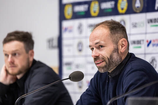 Hammarbys tränare Kim Hellberg och IFK Norrköpings