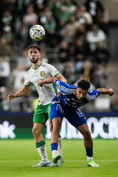 Hammarbys Marc Llinares Barragan och IFK Norrköpings