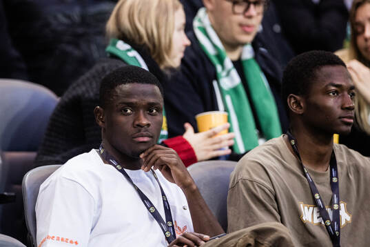 Hammarbys Ibrahima Breze Fofana och Bouzomana Toure på