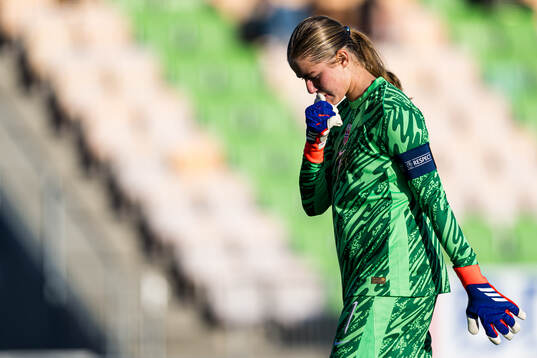 Erla Braathen of Norway looks dejected