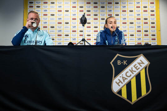 Head coach Head coach Jonas Eidevall and Rosa Kafaji