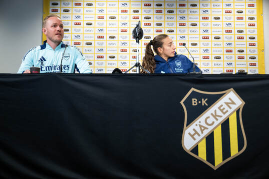 Head coach Head coach Jonas Eidevall and Rosa Kafaji