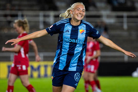 Djurgårdens Stinalisa Johansson jublar