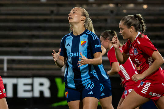 Djurgårdens Tove Almqvist deppar