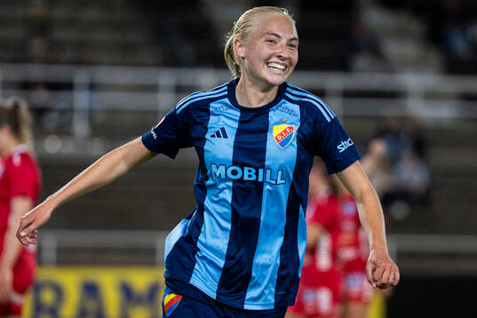 Djurgårdens Stinalisa Johansson jublar