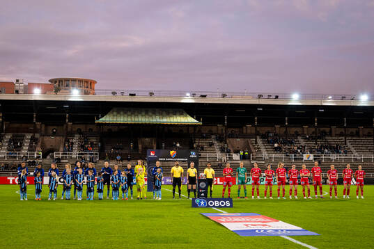 Djurgårdens och Linköpings spelare i lineup