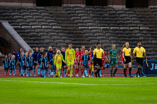 Djurgårdens och Linköpings spelare i lineup