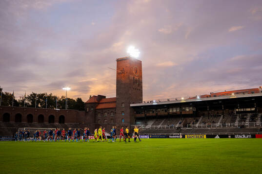 Djurgårdens och Linköpings spelare i lineup