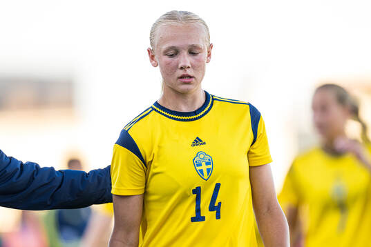 Filippa Andersson Widén of Sweden looks dejected
