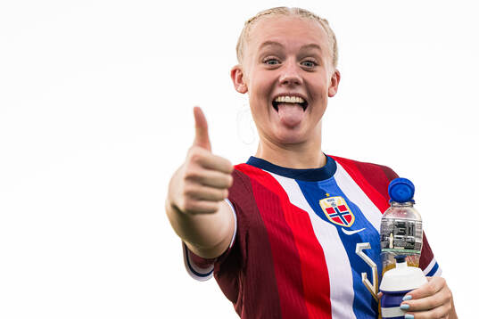 Lea Brandstadmoen Ellingsen of Norway celebrates