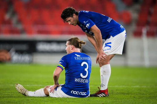Trelleborgs Charlie Weberg har ont