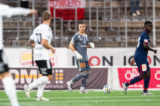 Sandvikens IFs målvakt Felix Jakobsson
