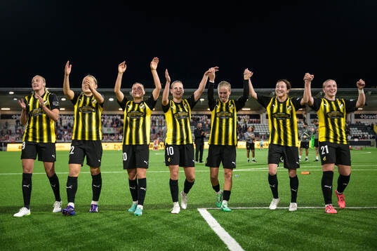 The players of Häcken celebrate
