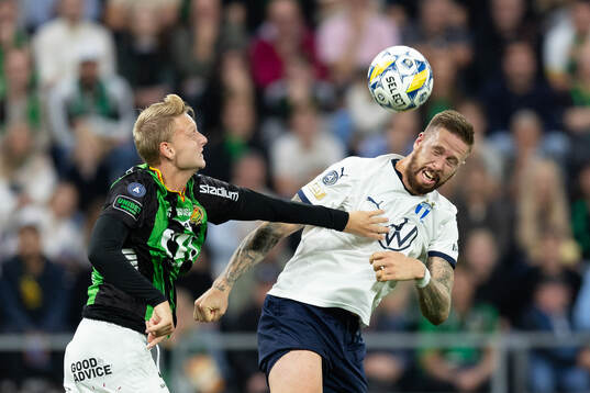GAIS Joackim Åberg och Malmö FFs Pontus Jansson