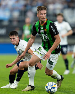 Malmö FFs Lasse Berg Johnsen och GAIS Alexander Ahl
