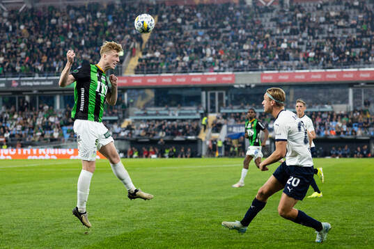 GAIS Filip Beckman och Malmö FFs Erik Botheim