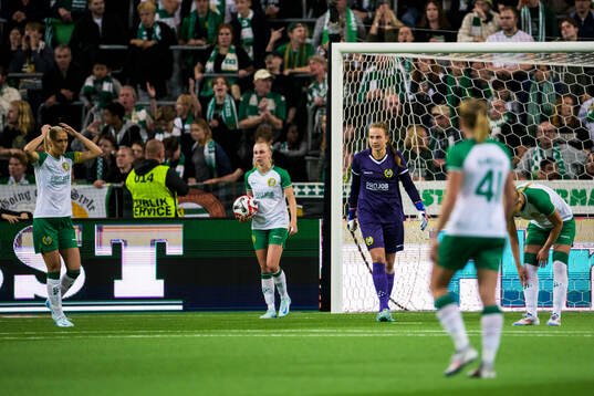Anna Tamminen of Hammarby looks dejected
