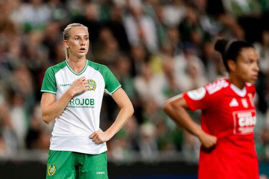 Ellen Wangerheim of Hammarby looks dejected