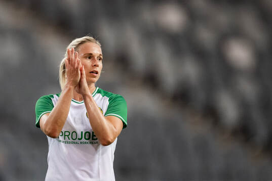 Jonna Andersson of Hammarby looks dejected