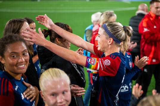 FC Rosengårds Olivia Schough jublar