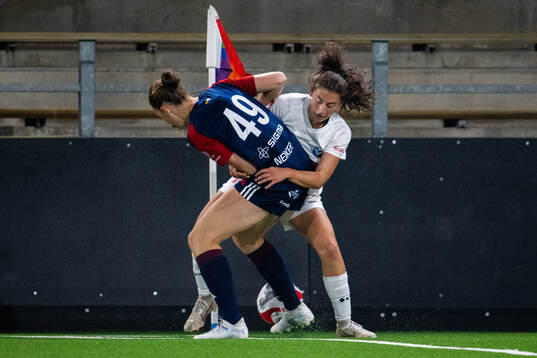 FC Rosengårds Alice Enehov mot Växjö DFFs Vasiliki