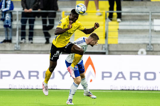 Elfsborgs Terry Yegbe och IFK Norrköpings Dino Salihovic