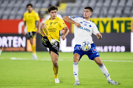 Elfsborgs Besfort Zeneli och IFK Norrköpings Carl Björk
