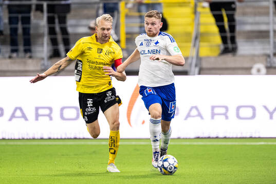 Elfsborgs Johan Larsson och IFK Norrköpings Dino Salihovic
