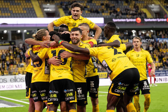 Elfsborgs spelare jublar