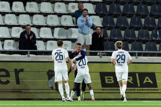 Djurgårdens Tokmac Nguen jublar