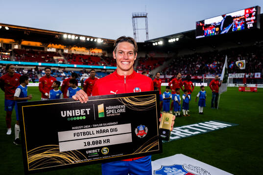 Helsingborgs Taylor Silverholt får pris som månadens