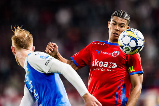 IK Oddevolds Viktor Kruger och Helsingborgs Milan Silva