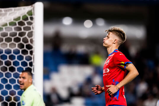 Helsingborgs Adrian Svanbäck deppar