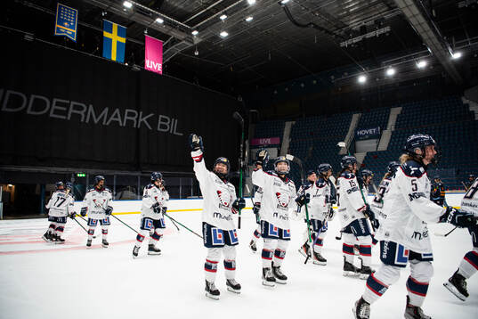 Linköpings spelare jublar