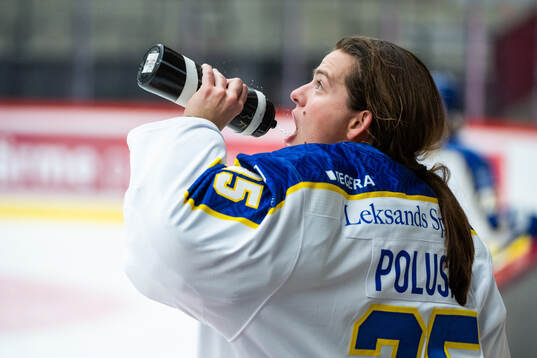 Leksands målvakt Emma Polusny