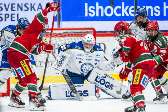 Modos Lauren Bellefontaine gör 4-1 på Leksands målvakt
