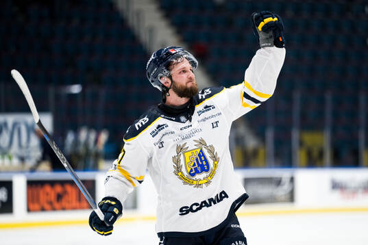 Södertäljes Daniel Norbe jublar