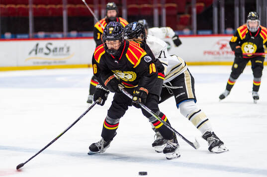 Brynäs Sanni Vanhanen och SDEs Emily Nix
