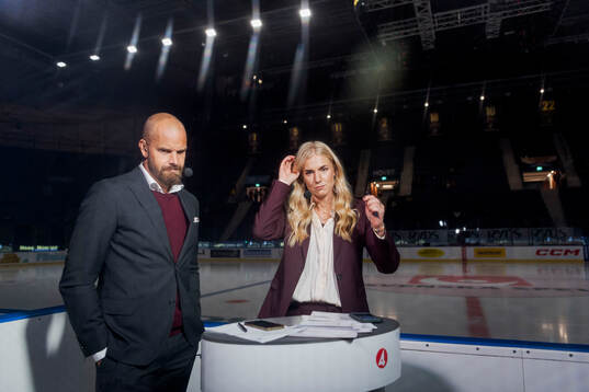 Expert Sanny Lindström och programledare Kajsa Kalméus,