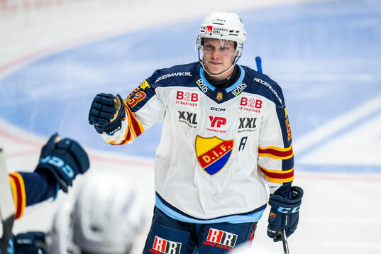 Djurgårdens David Blomgren jublar